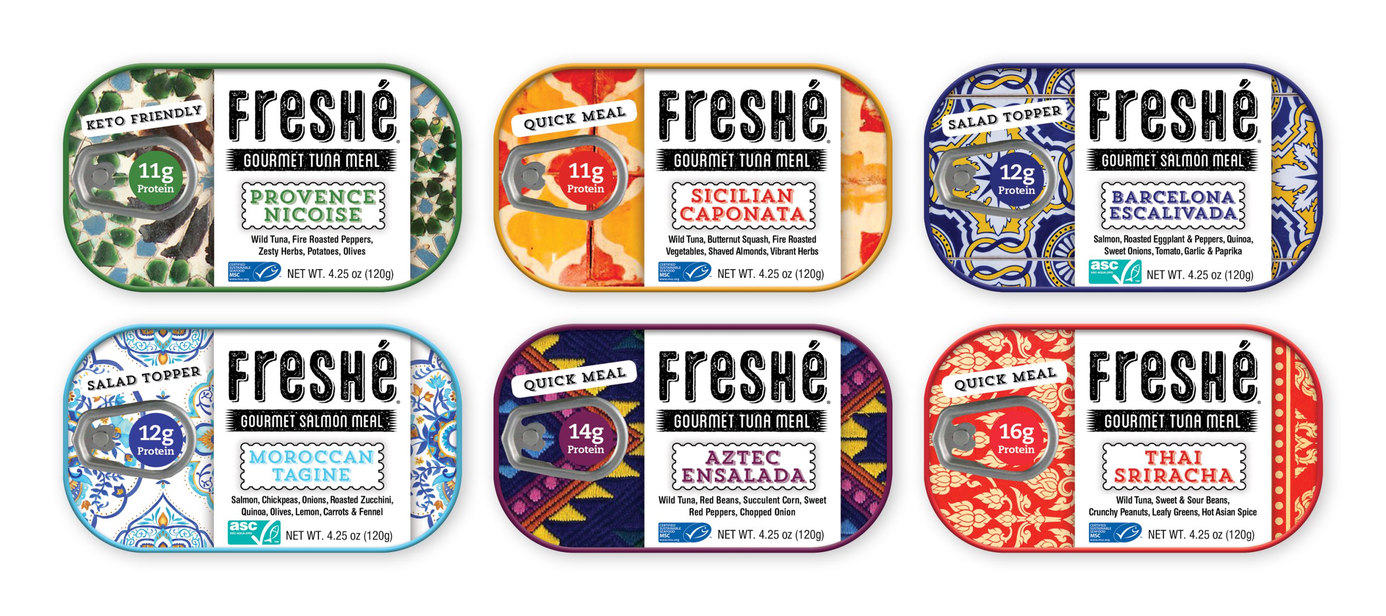 Assorted Freshé tins